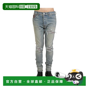 香港直邮Amiri 褪色仿旧牛仔长裤 AMDNSY1076牛仔裤