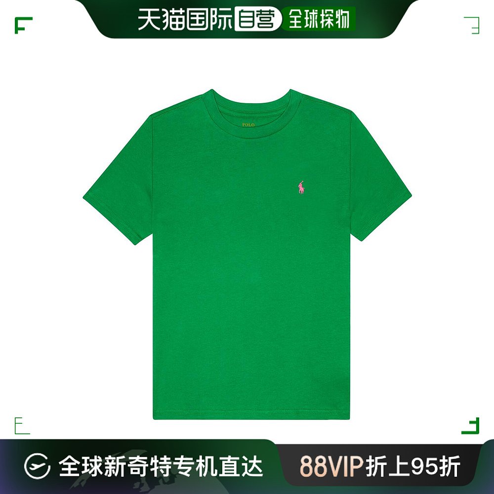 香港直邮潮奢 Polo Ralph Lauren Polo 拉夫 劳伦 男童徽标棉质T