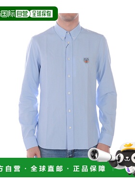 香港直邮KENZO 男士衬衫 LIGHTBLUE SS2022 蓝色 1LD5CH204AZZURR