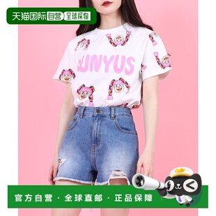 1h可退 日本直邮PUNYUS男女同款NAOMI印花T恤 PN21SS057