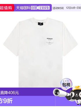 1h可退 香港直邮Represent 男士 MLM100286/AGED 白色T恤 MLM1002