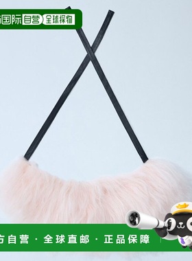 韩国直邮MARNI 25 FW 马尼自绑带羊剪绒饰领粉 ACMC0195NZ ULM127