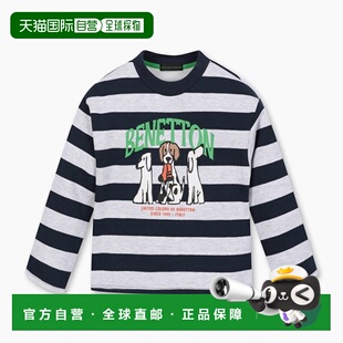韩国直邮BENETTON儿童童装T恤QATS15361NY潮流穿搭时尚透气高级感