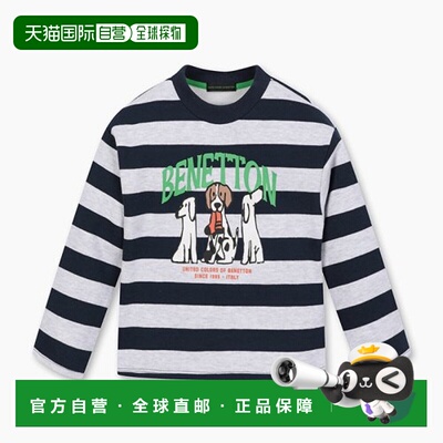 韩国直邮BENETTON儿童童装T恤QATS15361NY潮流穿搭时尚透气高级感
