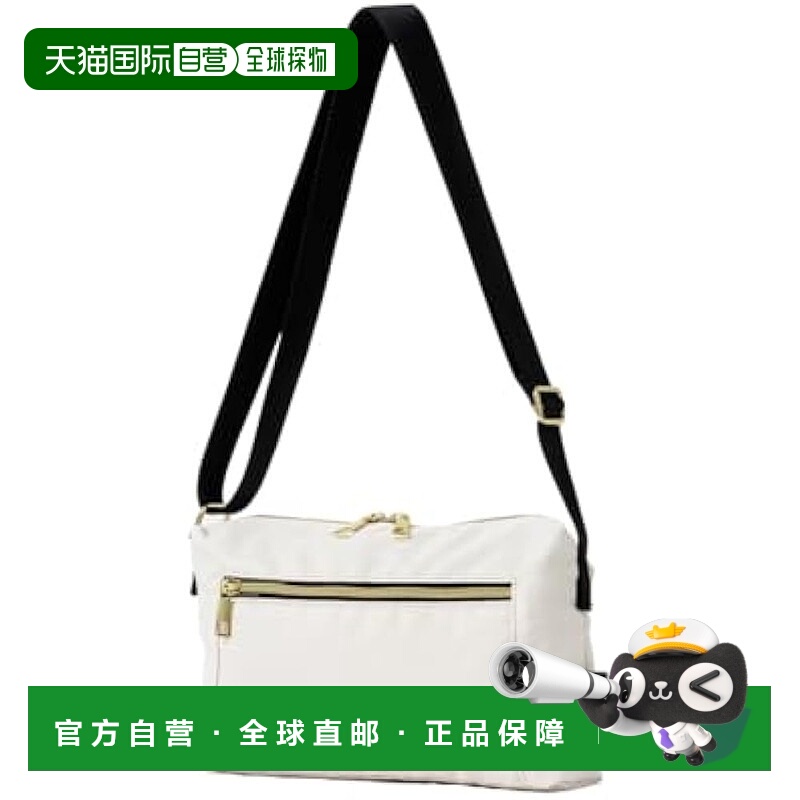 【日本直邮】Legato Largo阿耐洛Urban女士迷你防水斜挎包 象牙白