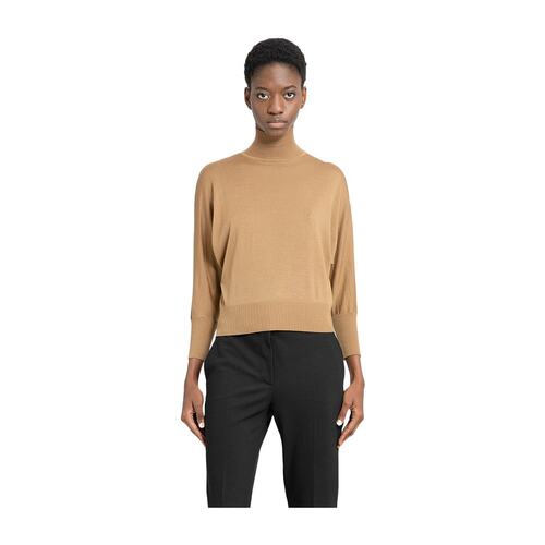 MAX MARA 女士针织毛衣 1366023906009 CO 棕色 徽标毛衣