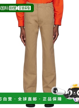 1h可退 香港直邮Gabriela Hearst 男士 黄褐色 Finley 长裤 22232