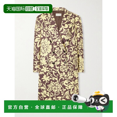 香港直邮Dries Van Noten 德赖斯 范诺顿 女士 Rosea 宽松款双排