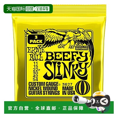 【日本直邮】ErnieBall厄尼鲍尔电吉他弦3627(11-54)BEEFY SLINKY