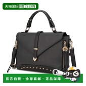 collectionAngela 纯素皮革女士挎包 自营mia 木炭色 美国奥