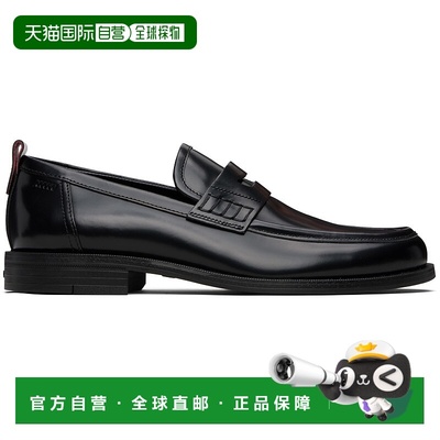 1h可退 香港直邮潮奢 HUGO 雨果 男士 黑色 Rubber-Sole Leather