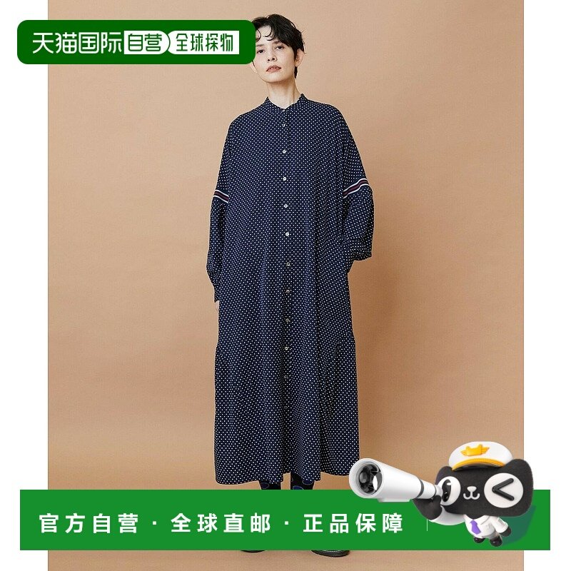 1h可退 日本直邮FRAPBOIS 女装 宽松连衣裙 点状印花半透明设计 B