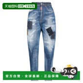 blue蓝色 1h可退 舒适时 女士 直筒裤 香港直邮Dsquared2 二次方