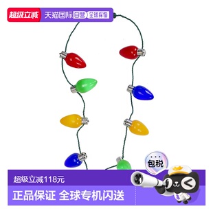 自营Northlight  16 in. Flashing Retro Bulb Christmas Necklac