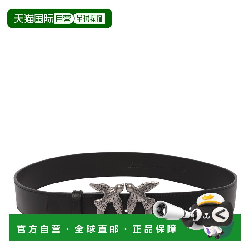 香港直邮PINKO 女士腰带 100120A0F1Z99O AW2026 黑色 徽标饰牌搭图片