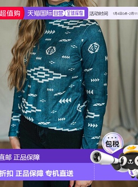 自营 tasha polizzi蓝色雅典娜高领上衣 美国奥莱直发