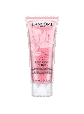 欧洲直邮Lancome兰蔻清滢玫瑰蜜糖磨砂啫喱面膜100ML 温和祛正品