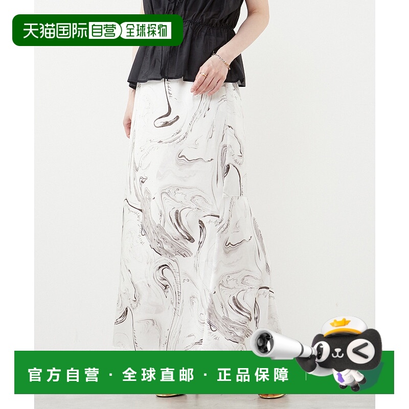 1h可退 日本直邮soffitto女士绸缎印花美人鱼裙 A0543FS013