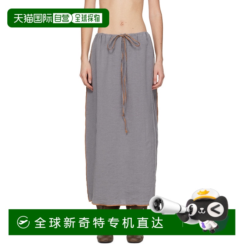 香港直邮潮奢 Baserange 女士 灰色 Max 半身裙 SKMXLCSP25亚麻