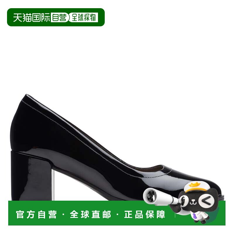 自营Clarks Freva 55法院的黑色专利-黑色专利 女鞋美国直发奥莱