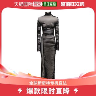 连衣裙 女士网眼高领长款 香港直邮潮奢 Mugler