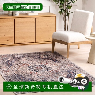 海軍藍 新款 Saffron 美國奧萊 直 傳統(tǒng)圓形地毯 自營nuLOOM