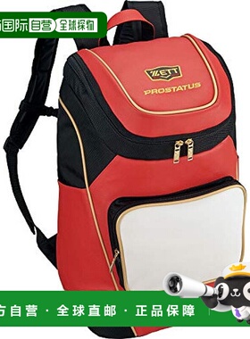 【日本直邮】Zett捷多 棒球包双肩包 白色/红色 BAP420背包