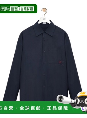 香港直邮LOEWE 男士衬衫 H526Y05XAN5190 SS2026 黑色 长袖衬衫