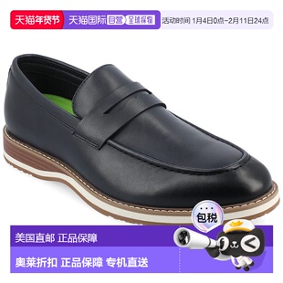 自营 vance co.Vance Kahlil Penny Loafer-海军蓝 美国奥莱直发