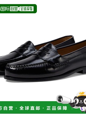 自营Johnston & Murphy Hayes 15-1091 Penny Loafers  Black Cas