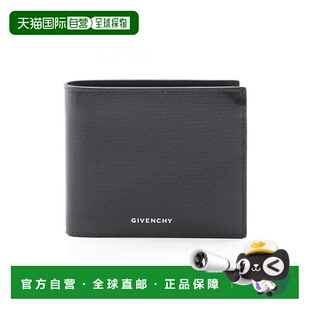 日本直邮中古Givenchy纪梵希男S级99新wallet钱包牛皮长钱包黑色