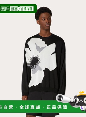 香港直邮VALENTINO 男士针织毛衣 VKC29TA21YSW SS2024 黑色 圆领