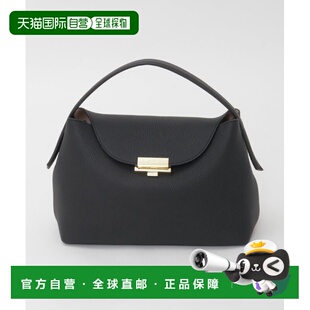 1h可退 日本直邮PUNTI 女士 牛革2WAY手提包 银色金属扣Magnolia