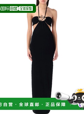 1h可退 香港直邮Coperni 女士 针织挂脖长款连衣裙 COPML135Y3010