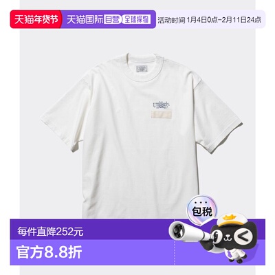 1h可退 日本直邮Unlikely男装宽松30mm宽边领全棉短袖T恤 U26S040