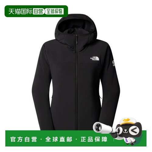 自营欧洲直邮THE NORTH FACE北面 SUMMIT女士黑色再生聚酯连帽夹