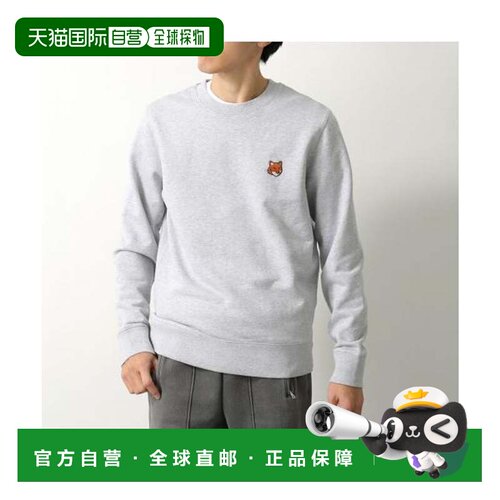 日本直邮MAISON KITSUNE 运动衫 PM00303KM0340 长袖 H120 浅灰色