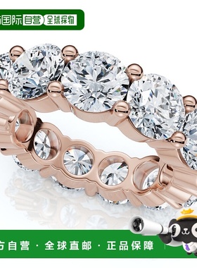 自营 pompeii37Ct Diamond Round Cut Eternity Ring 14k Gold La