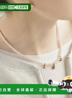 1h可退 日本直邮ANE MONE 女士 不锈钢镀层珍珠项链 OG660002N