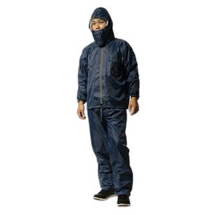 日本直邮Makku 可调节 Mac AS5100-NAVY 男士雨衣裤子外套上下衣