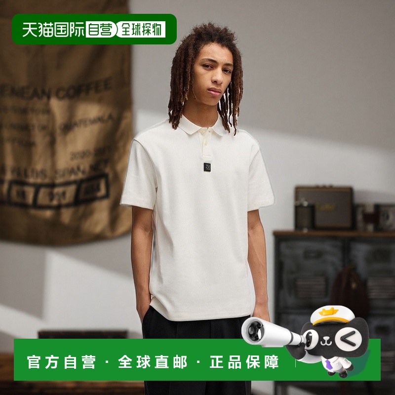 自营欧洲直邮HUGO BOSS雨果HUGO RED带Revisited标志的双面棉Polo