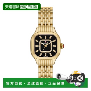 自营 MICHELE女式梅吉三只手18K镀金不锈钢手表 美国奥莱直发