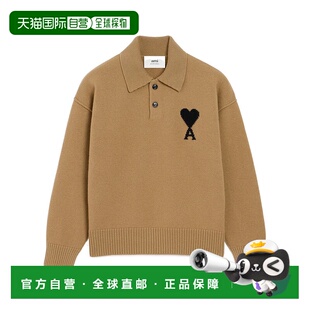 香港直邮Ami Paris 羊毛针织 Polo 衫 UPL409018.长袖