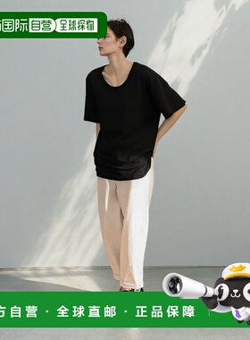 香港直邮LEMAIRE 女士T恤 TO1146LJ1016BK998 SS2025 黑色