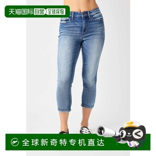 Medium Skinny judy blueMid Rise 自营 Capri Wash Contrast