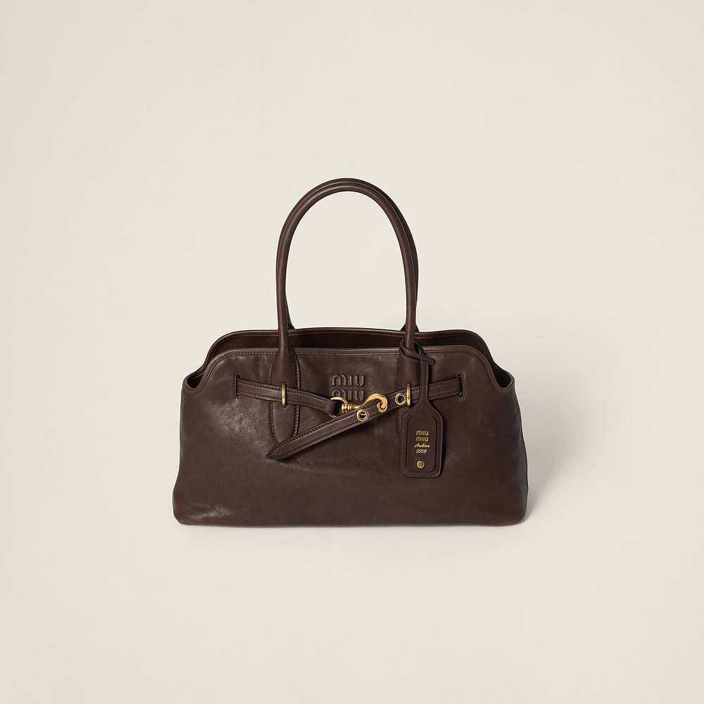 MIU MIU (2025新品) Sac Aventure en cuir nappa