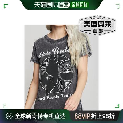 recycled karmaSun Records X Elvis Presley King 黑色 T 恤 -