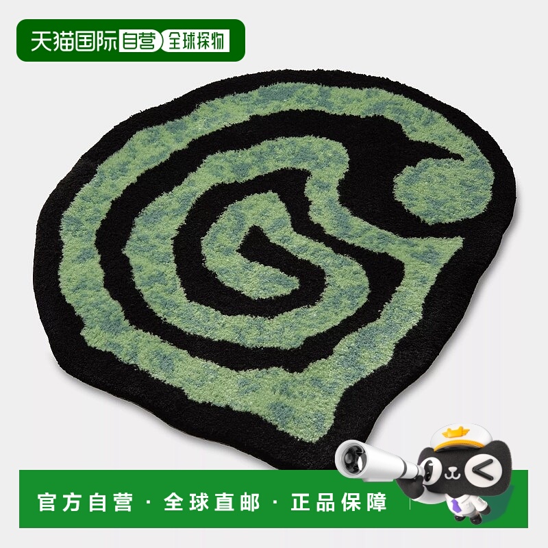 欧洲直邮Carhartt Wip 男女通用黑色/绿色腈纶毯子地毯