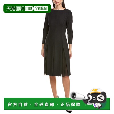 自营Oscar de la Renta Wool & Silk-Blend Sheath Dress - black