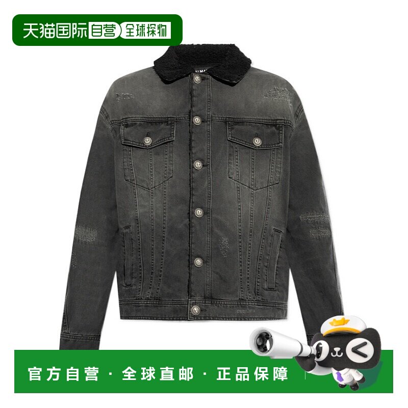 香港直邮Balmain 长袖牛仔外套 DH1TC315DE68